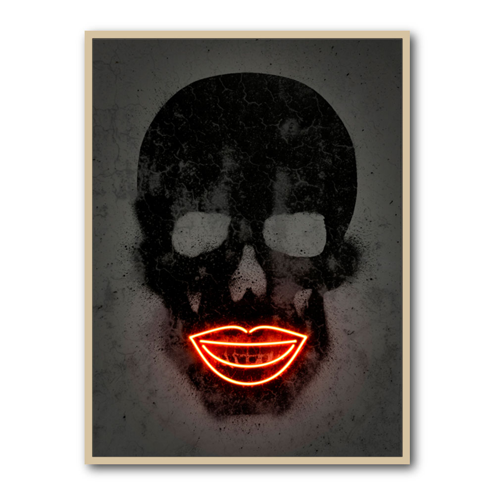 Black Skull Neon