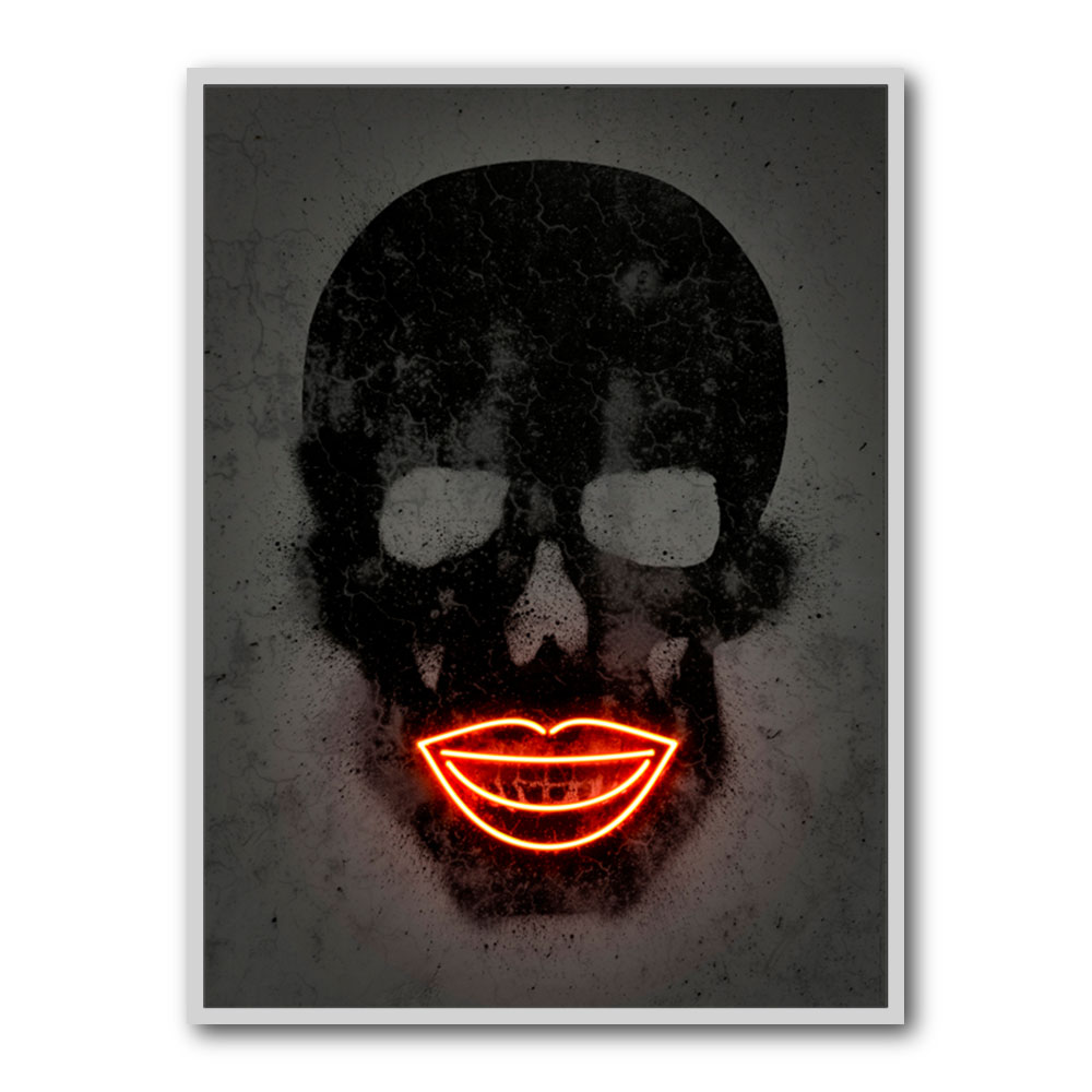 Black Skull Neon