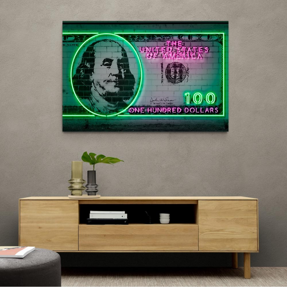 100 Dollars Neon