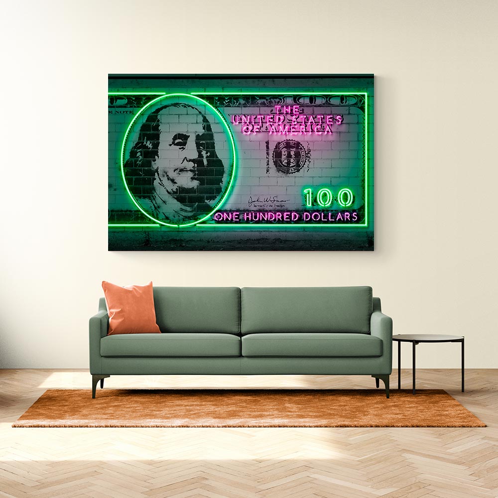 100 Dollars Neon