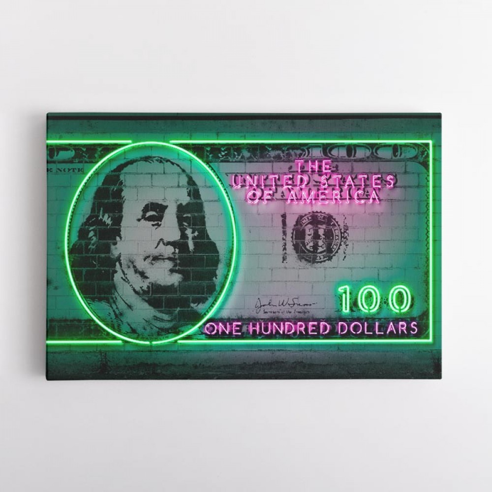 100 Dollars Neon