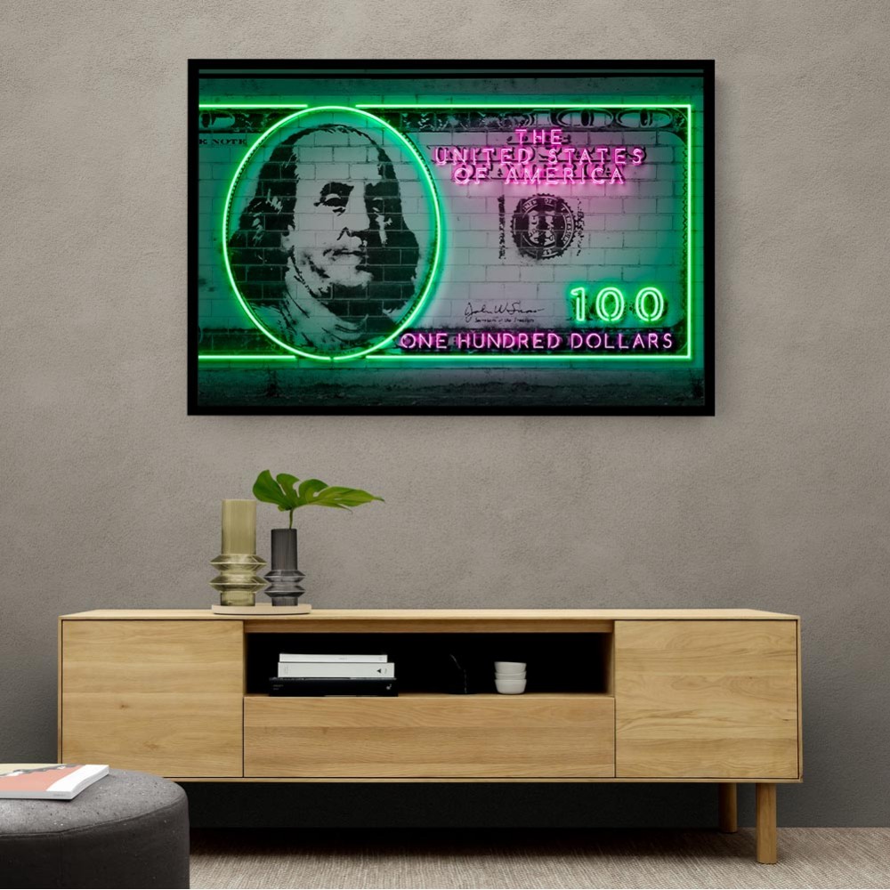 100 Dollars Neon