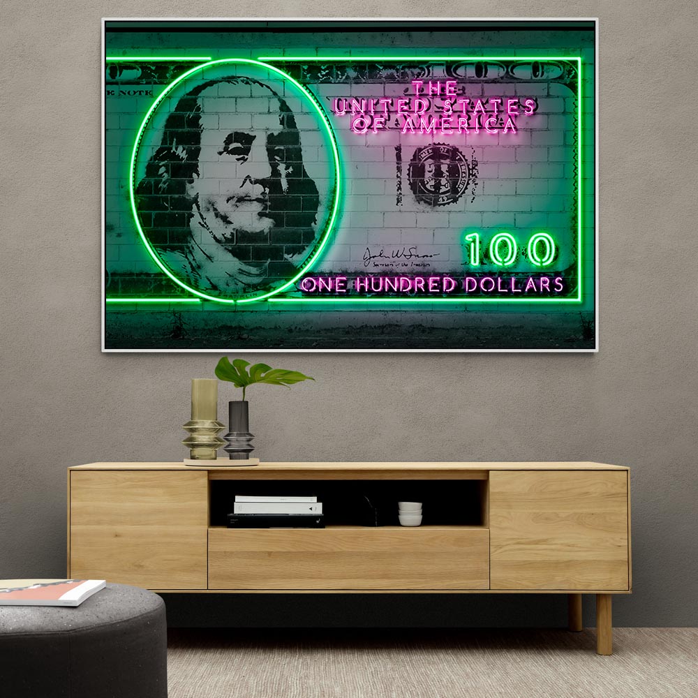 100 Dollars Neon