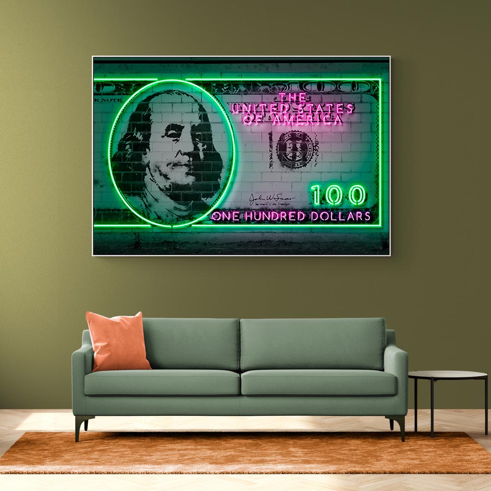 100 Dollars Neon