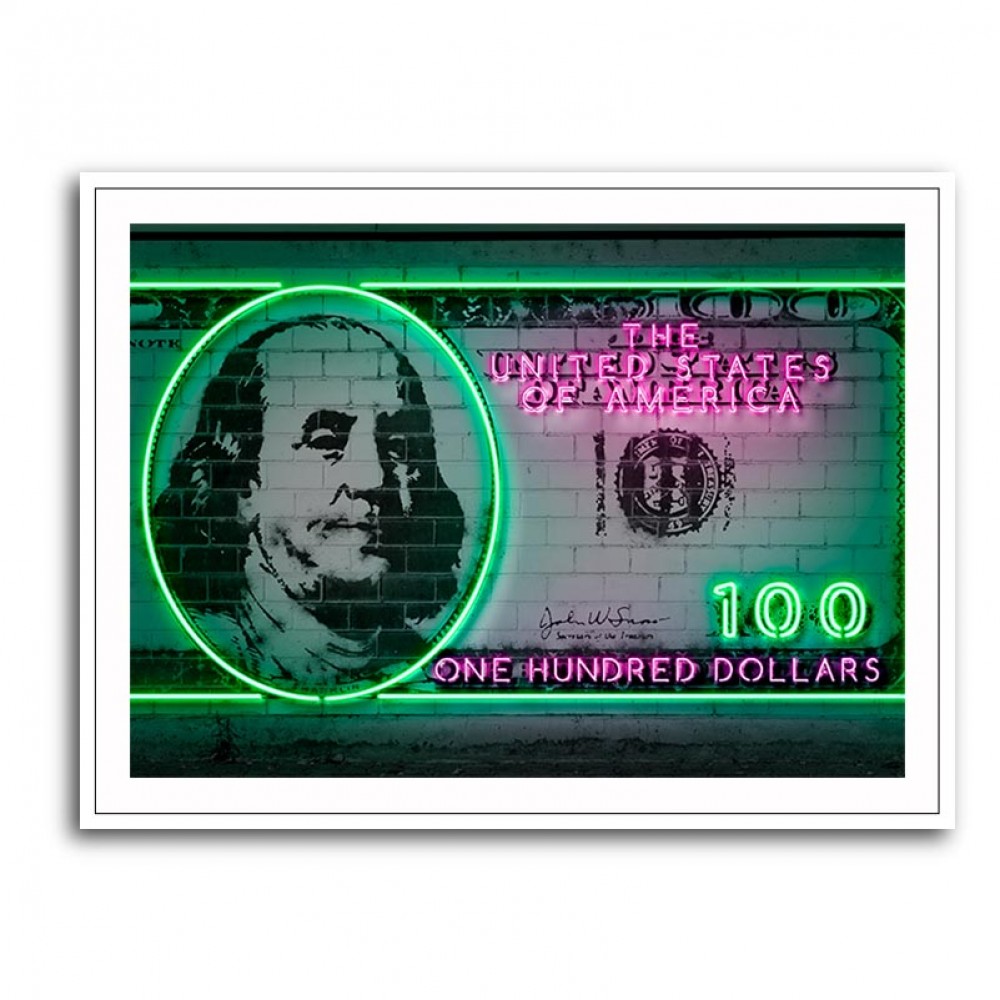 100 Dollars Neon