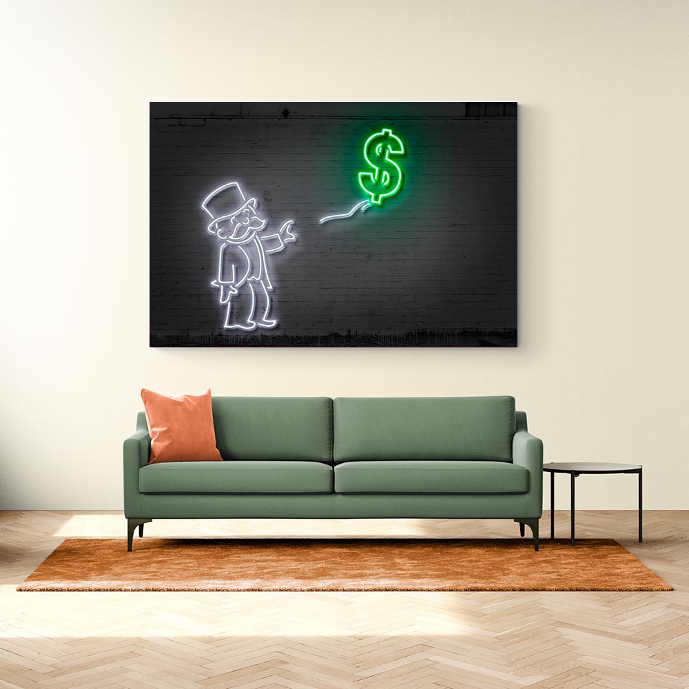 Dollar Balloon Neon Dollar Balloon Neon