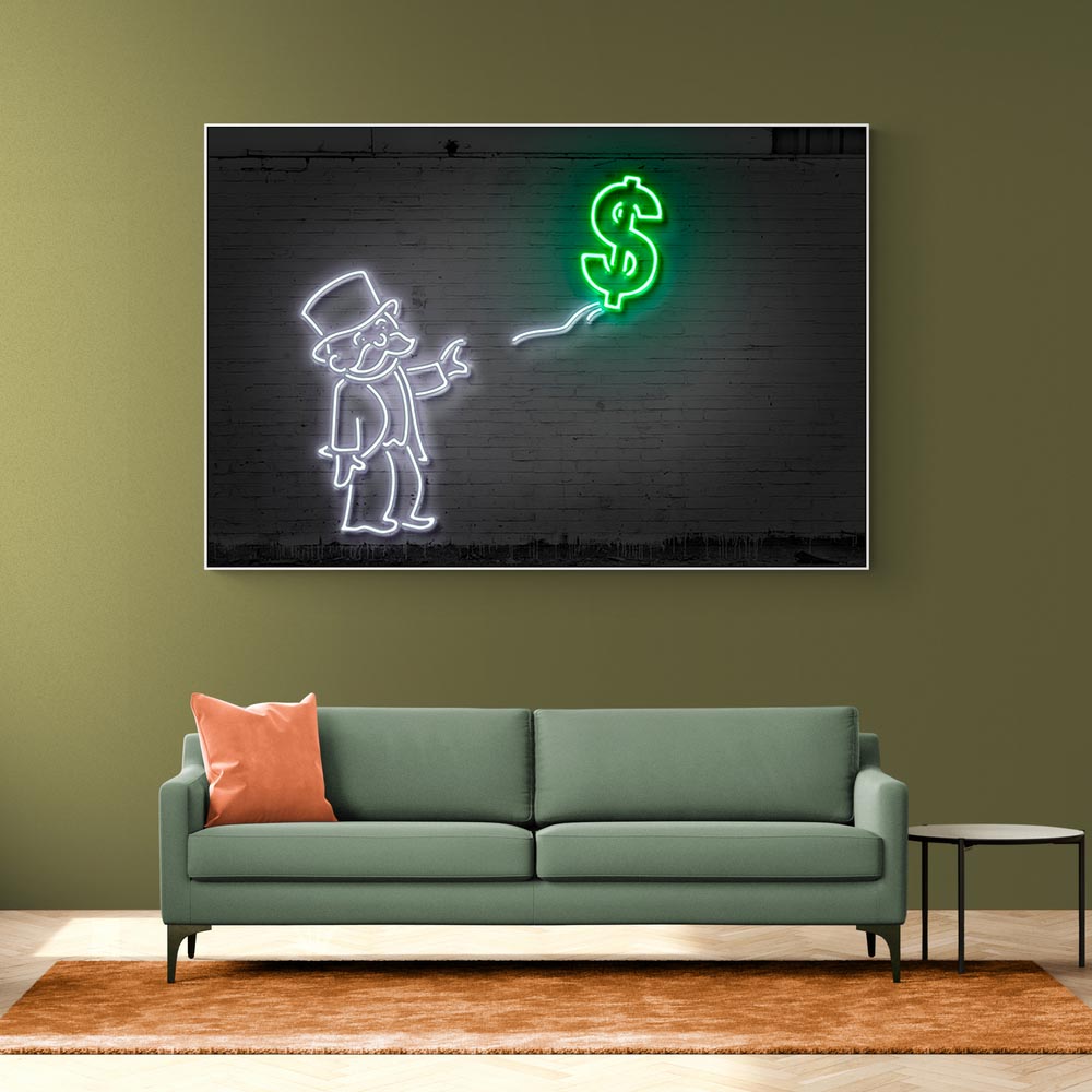 Dollar Balloon Neon Dollar Balloon Neon