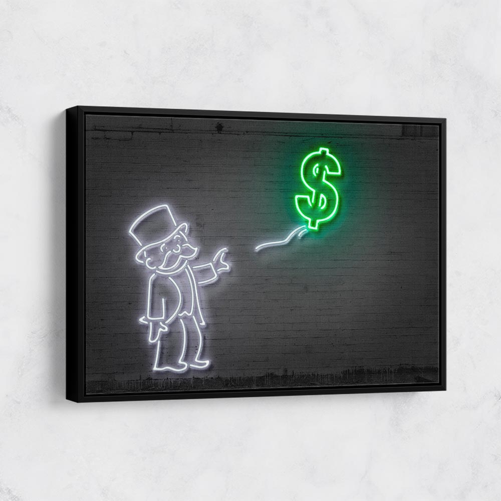 Dollar Balloon Neon