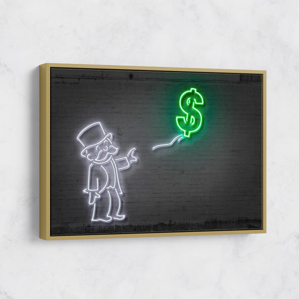 Dollar Balloon Neon