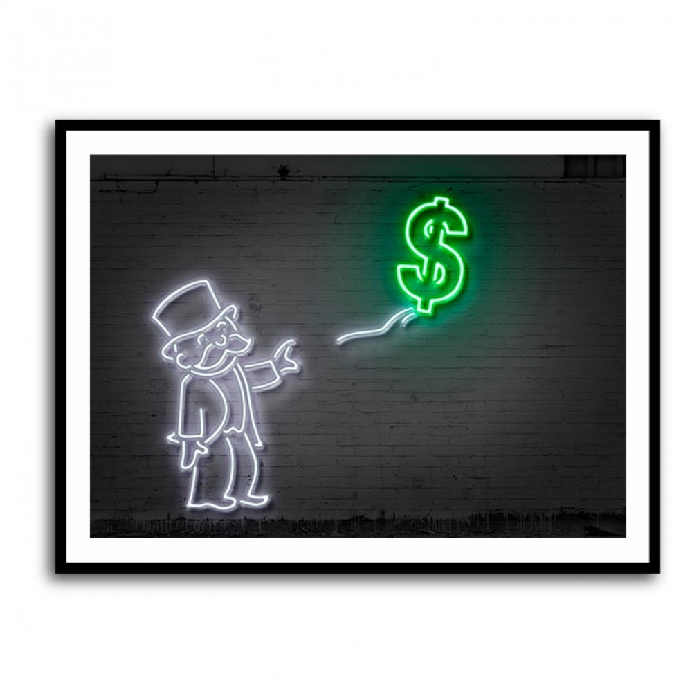 Dollar Balloon Neon Dollar Balloon Neon