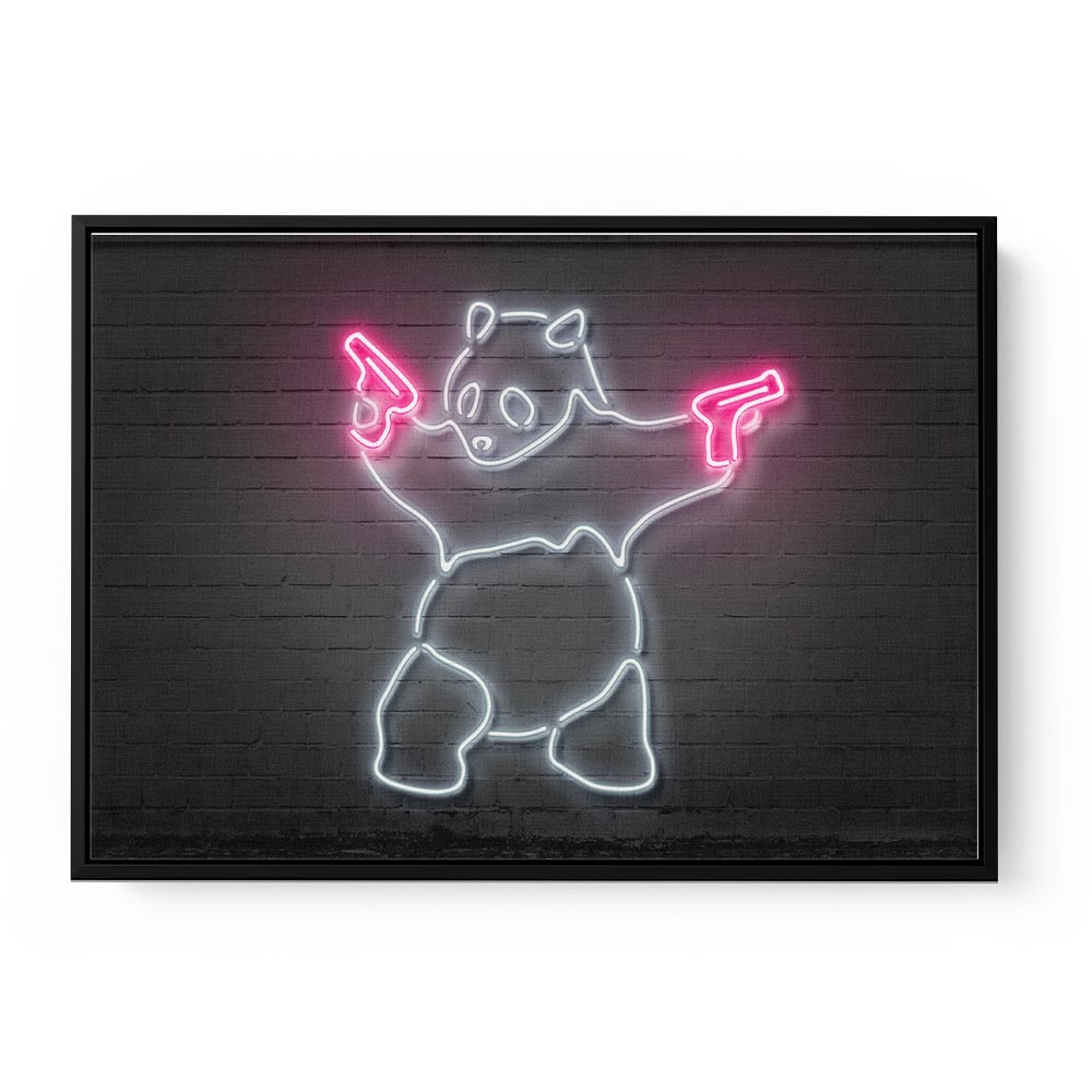 Banksy Panda Neon