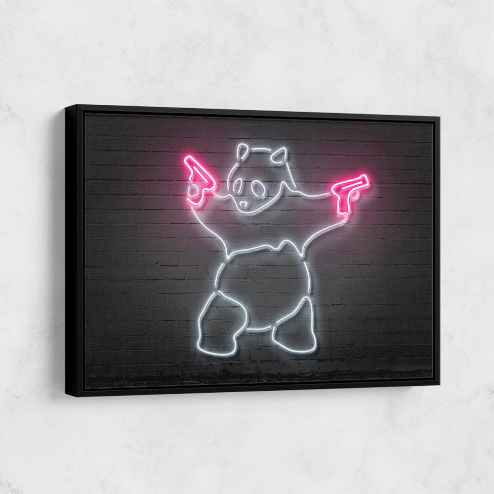 Banksy Panda Neon