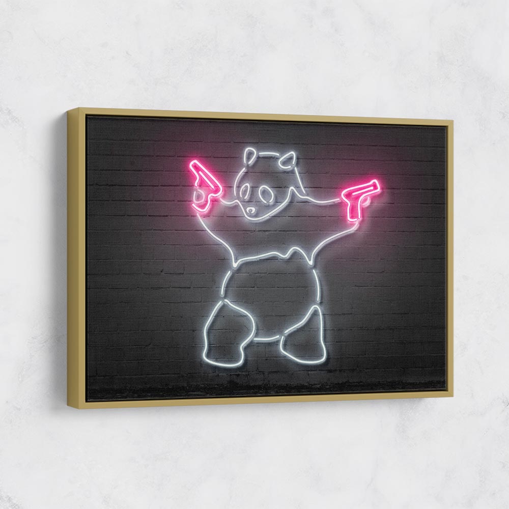 Banksy Panda Neon