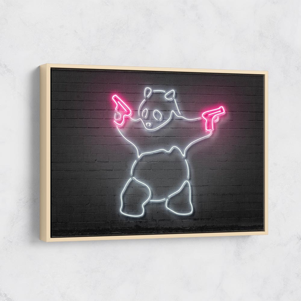 Banksy Panda Neon