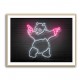 Banksy Panda Neon