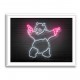 Banksy Panda Neon