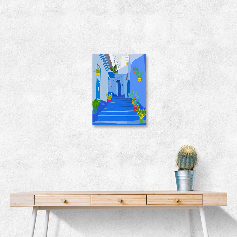 Blue City Wall Art