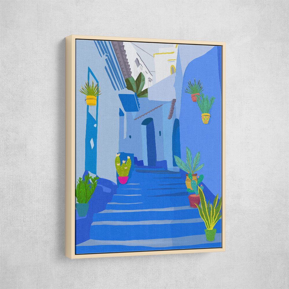 Blue City Wall Art