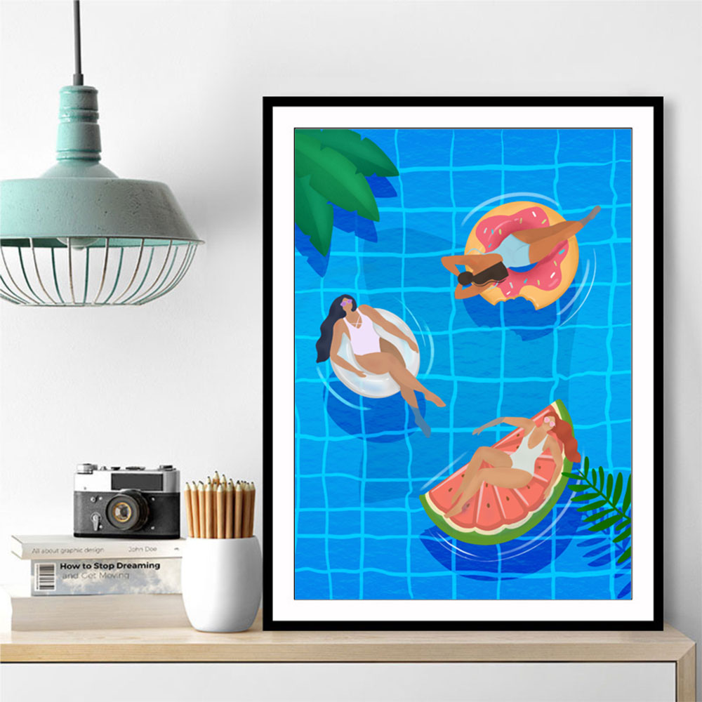 Pool Ladies Wall Art Pool Ladies Wall Art