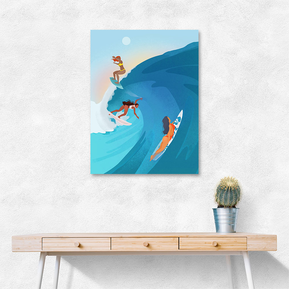 Surfers Wall Art