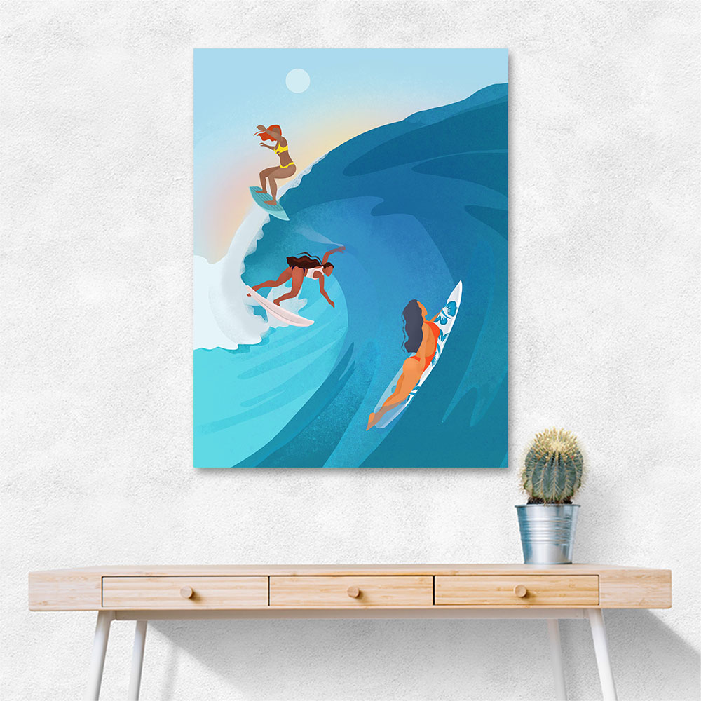 Surfers Wall Art