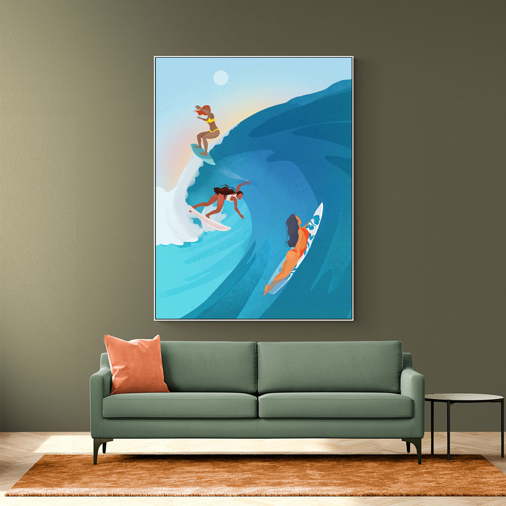 Surfers Wall Art