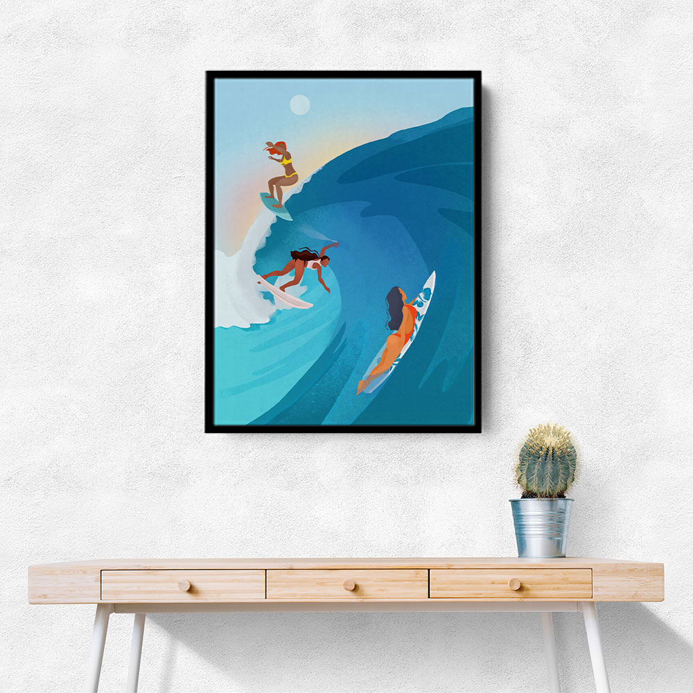 Surfers Wall Art