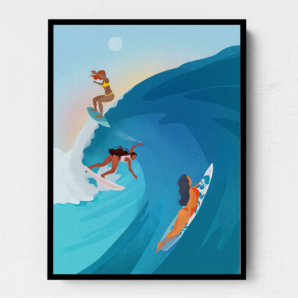 Surfers Wall Art