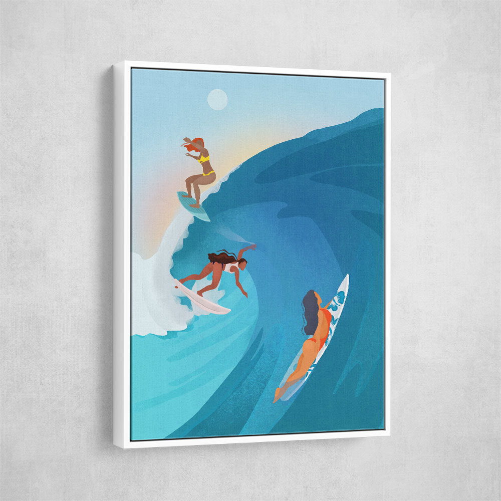 Surfers Wall Art