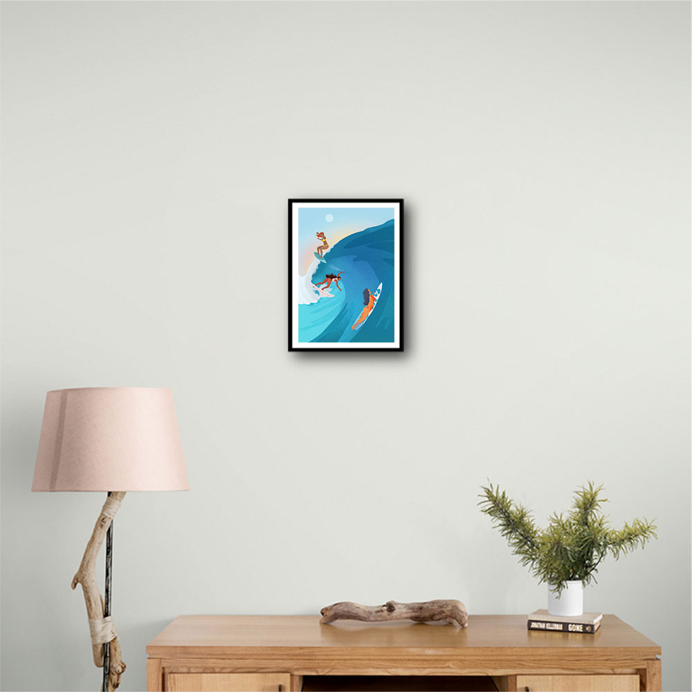 Surfers Wall Art