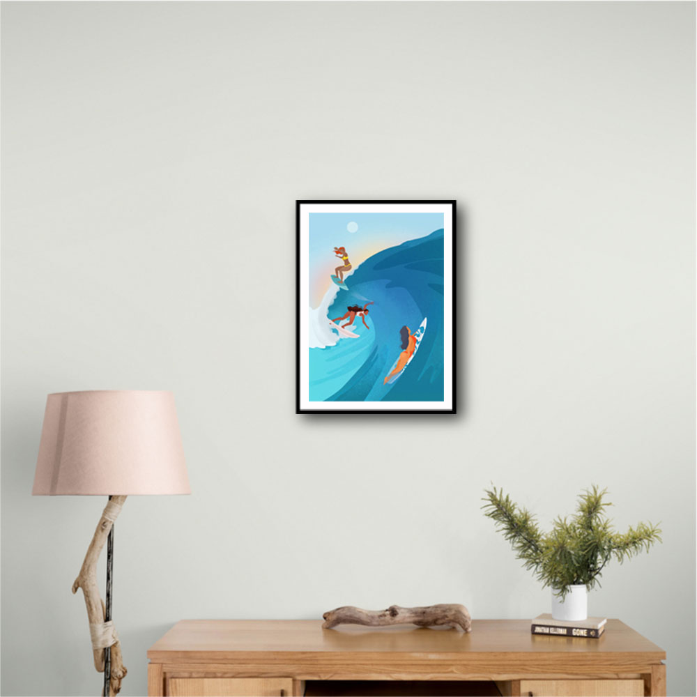 Surfers Wall Art