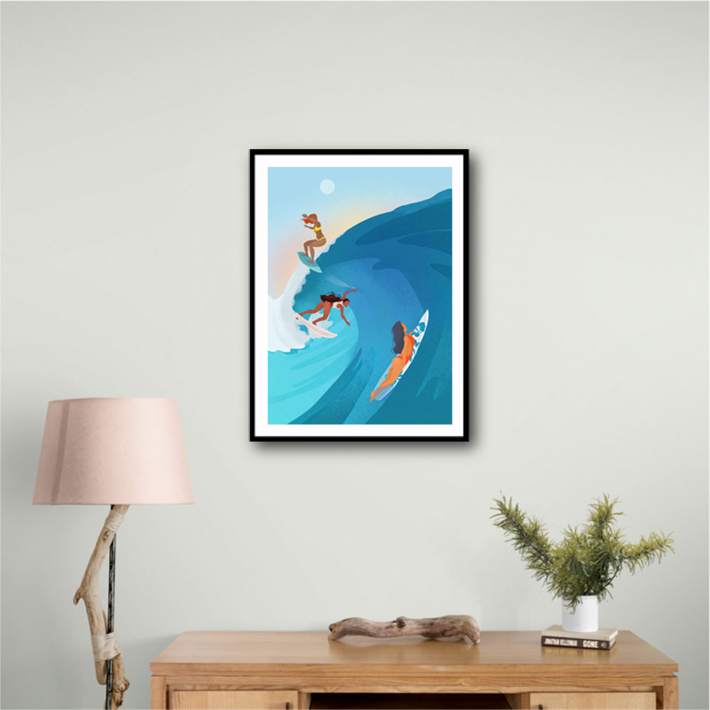 Surfers Wall Art