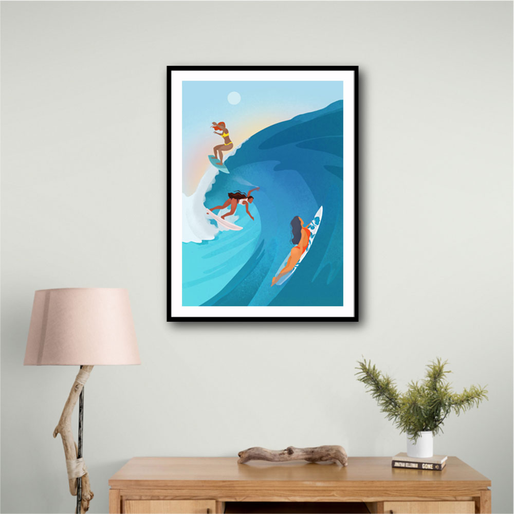 Surfers Wall Art