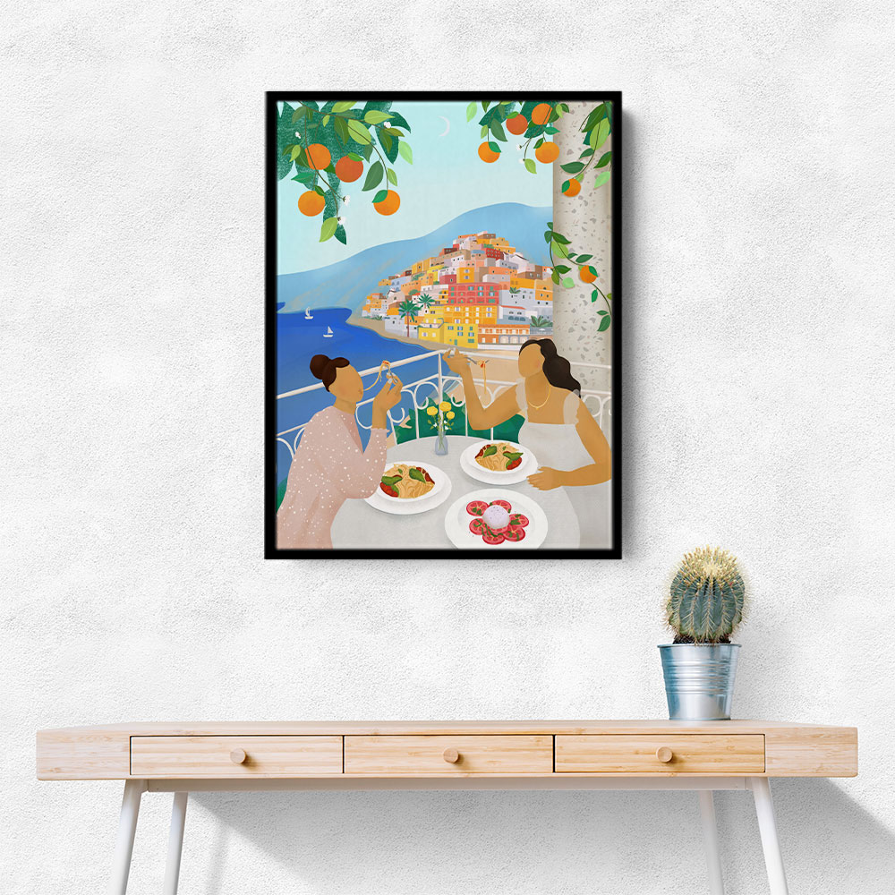 Girls in Positano Wall Art