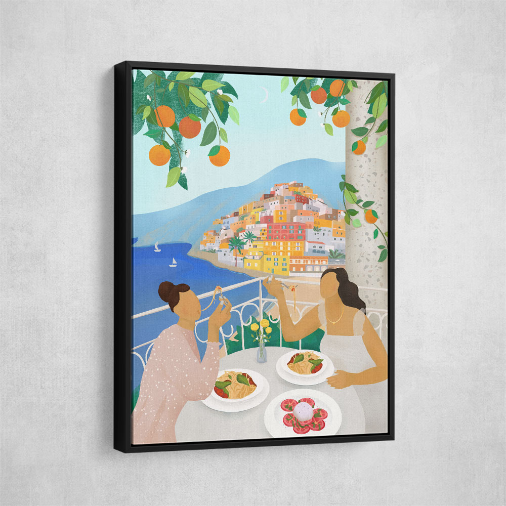 Girls in Positano Wall Art