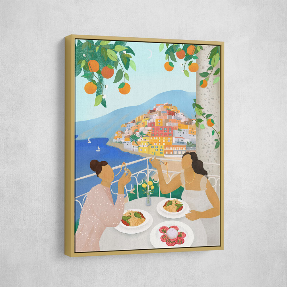 Girls in Positano Wall Art