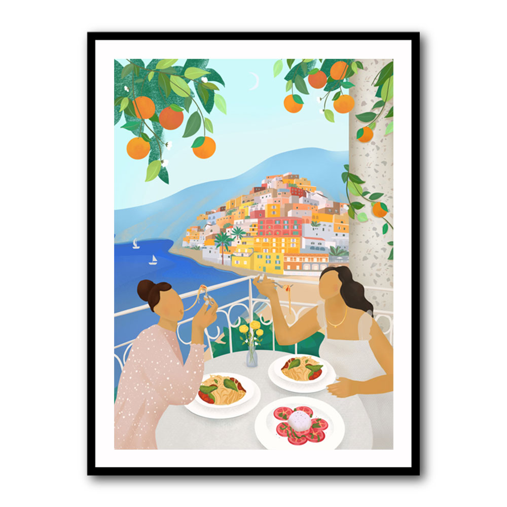 Girls in Positano Wall Art