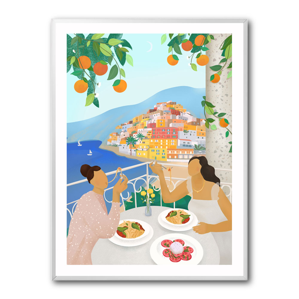 Girls in Positano Wall Art