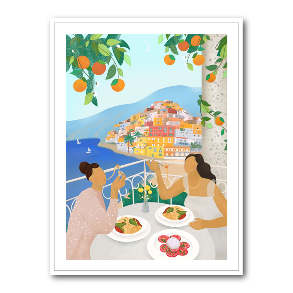 Girls in Positano Wall Art