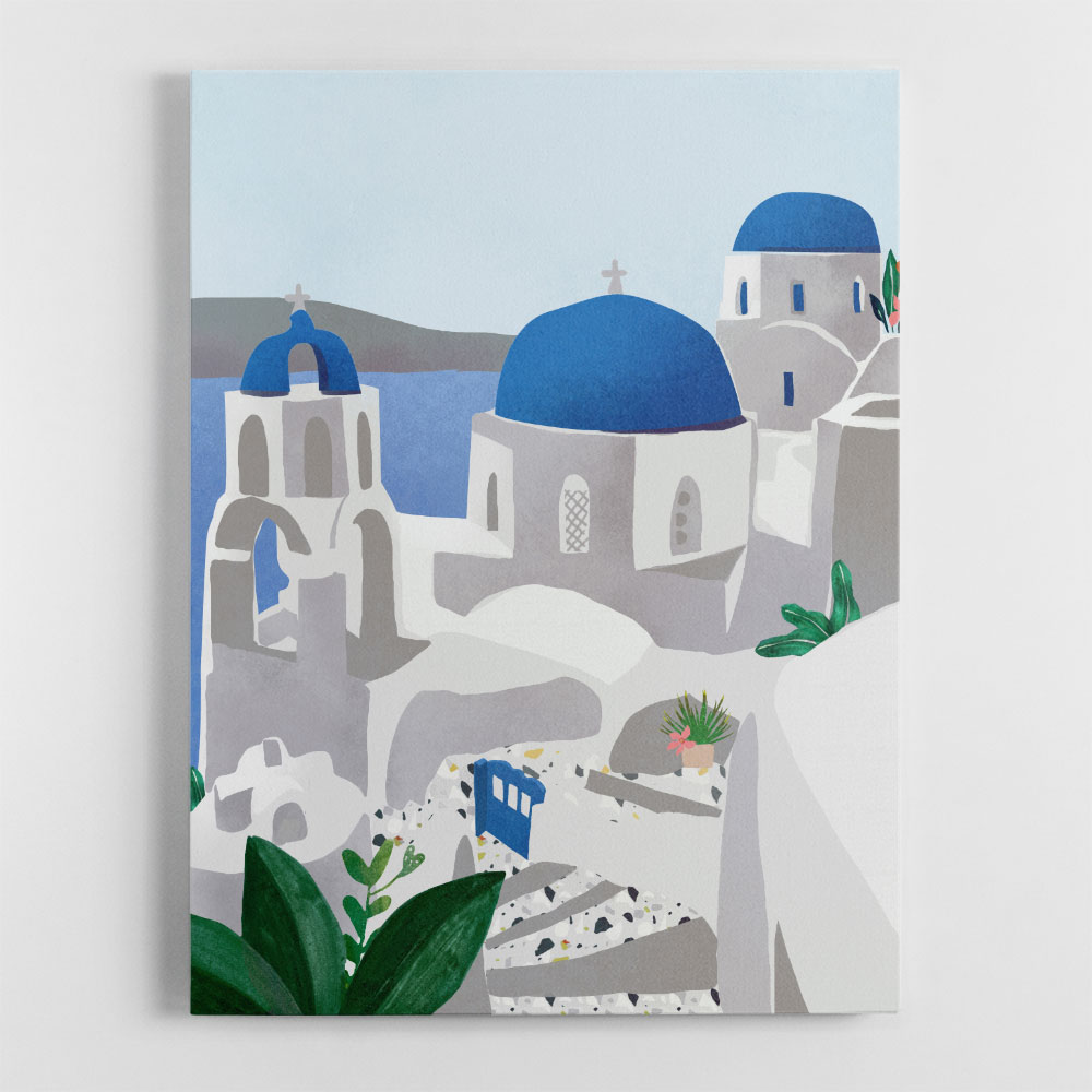 Santorini island Wall Art