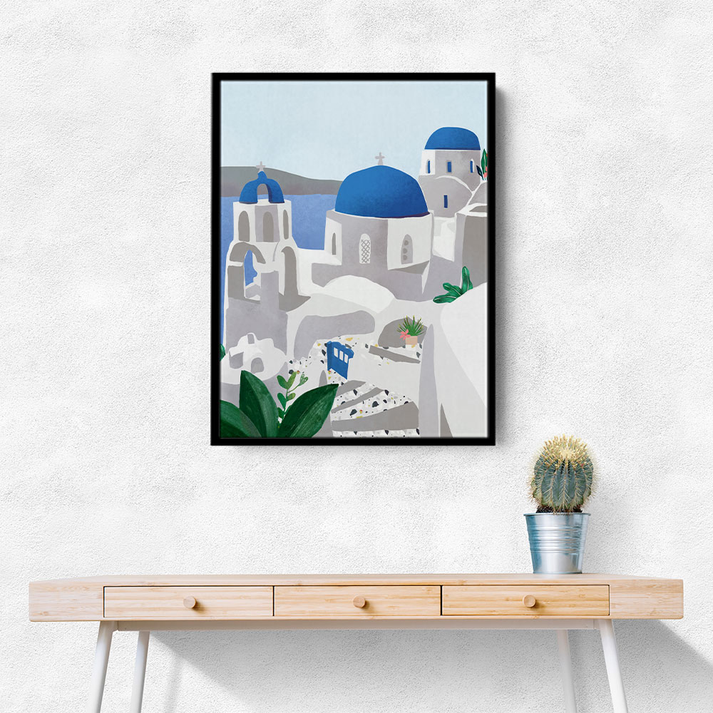 Santorini island Wall Art