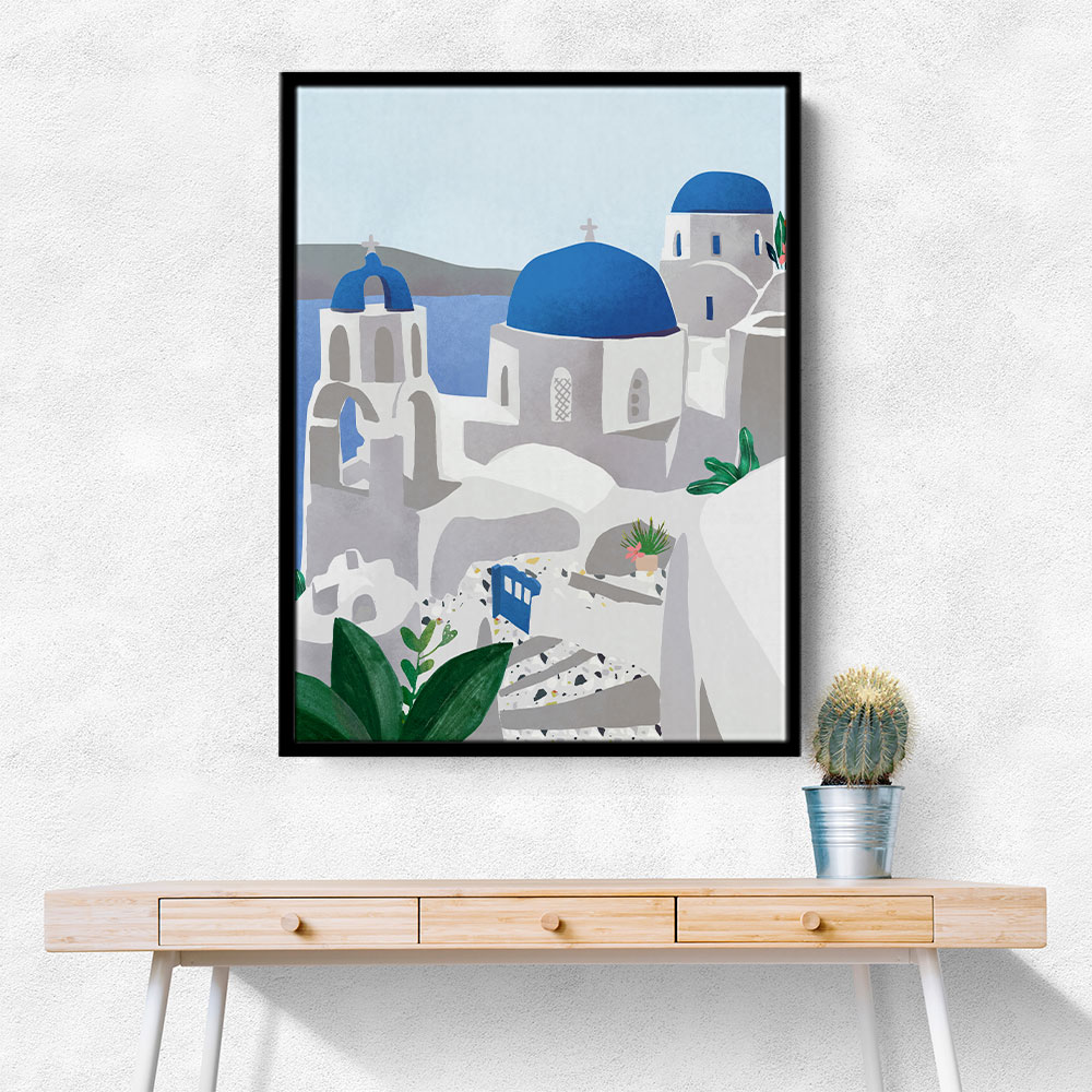 Santorini island Wall Art