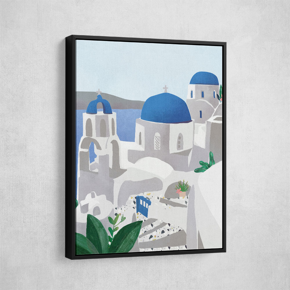 Santorini island Wall Art