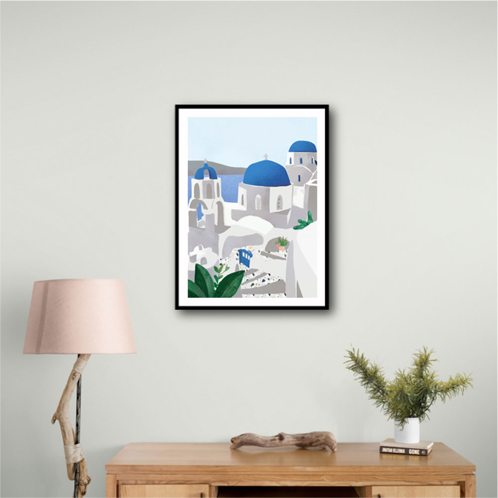 Santorini island Wall Art