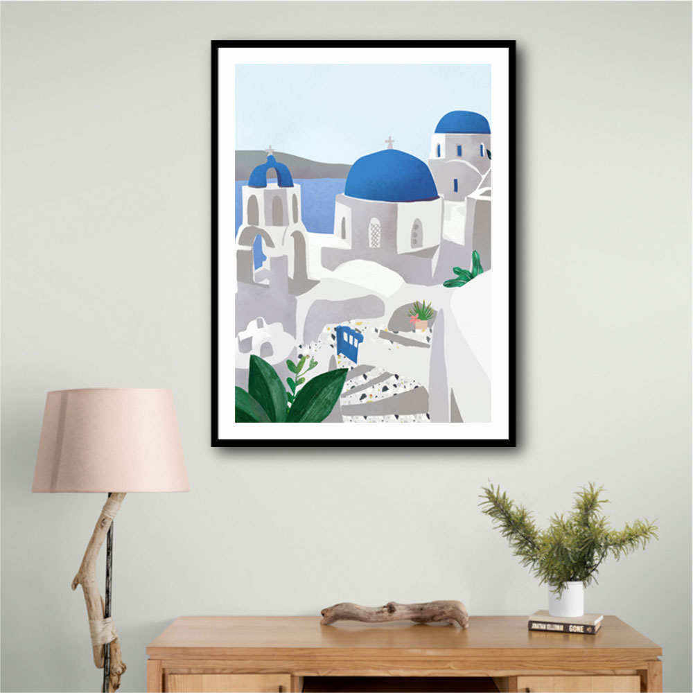 Santorini island Wall Art