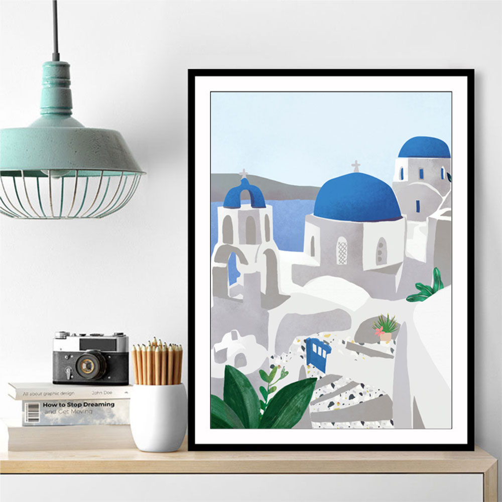 Santorini island Wall Art