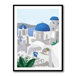 Santorini island Wall Art