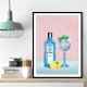Gin Cocktail Wall Art