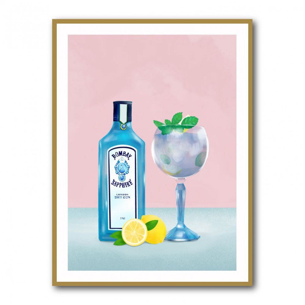 Gin Cocktail Wall Art