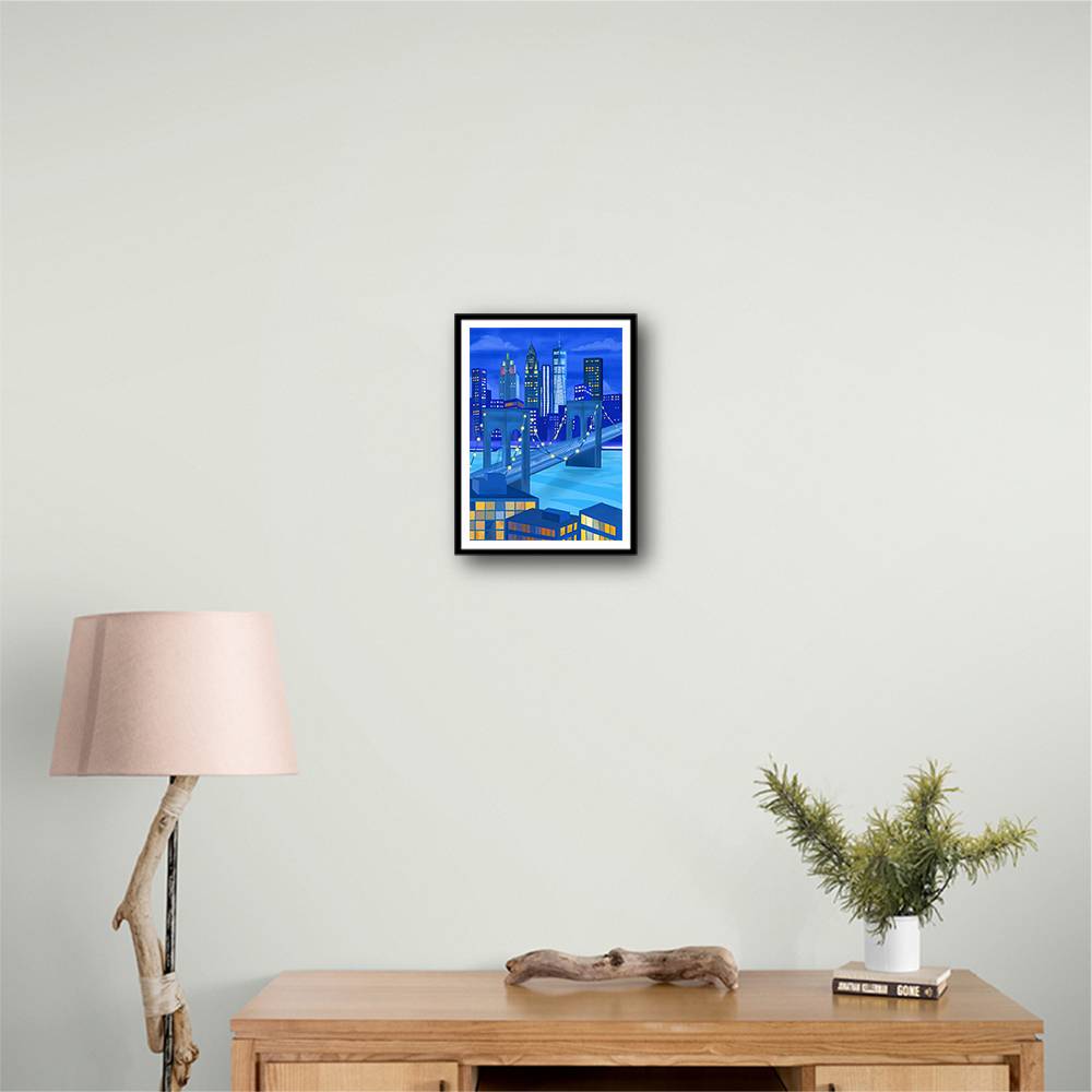 New York At Night Wall Art New York At Night Wall Art
